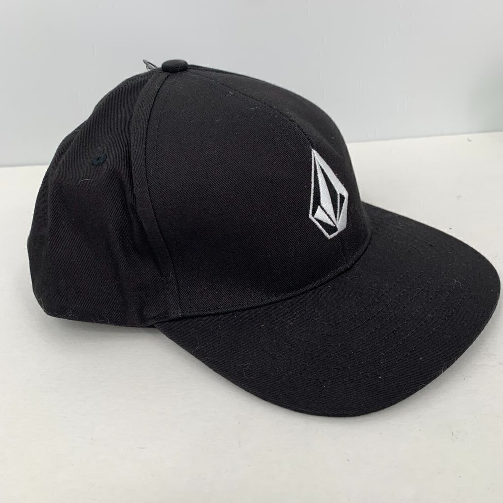 Volcom black snapback baseball hat adjustable Cot… - image 2